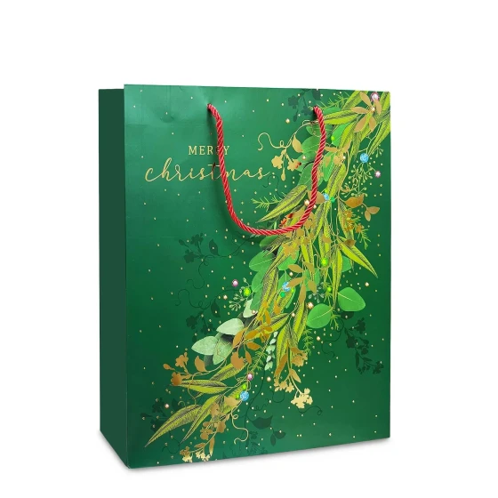 12pcs 26x32x10cm Christmas Paper Gift Bags, A4