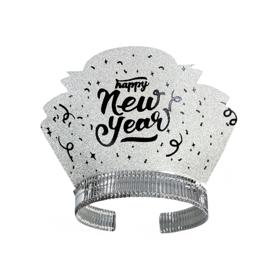 3pcs Happy New Year Tiara, New Year Party Photo Props