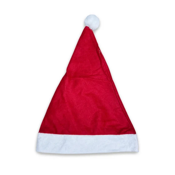 12pcs Classic Santa Hat, Red Christmas Hat