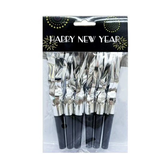 6pcs 6.5cm Happy New Year Party Horns, New Year’s Eve Party Favors