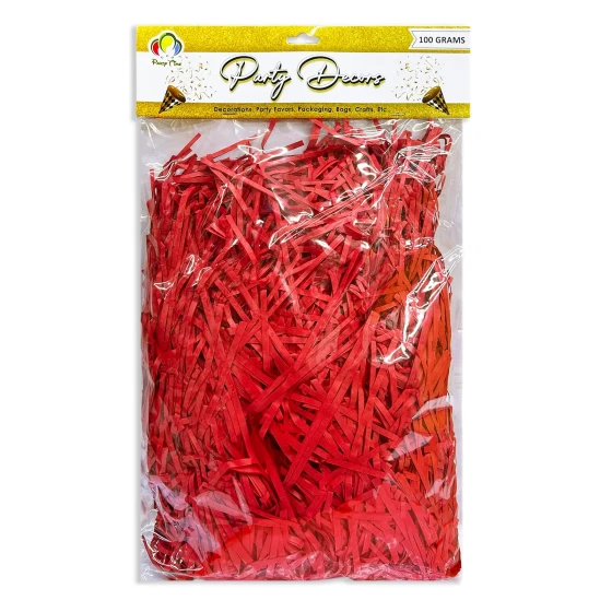 100grams Red Shredded Papers, Gift Box Fillers