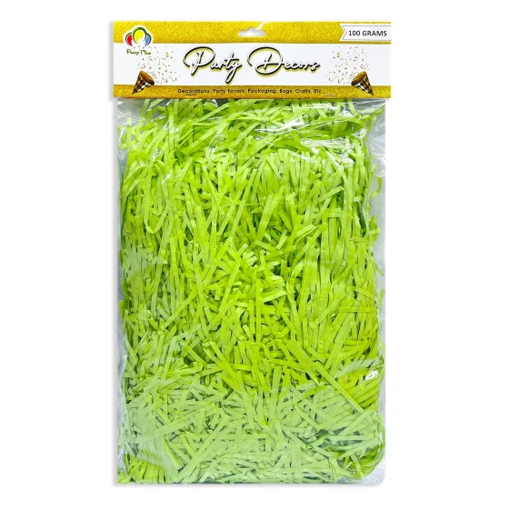 100grams Light Green Shredded Papers, Gift Box Fillers
