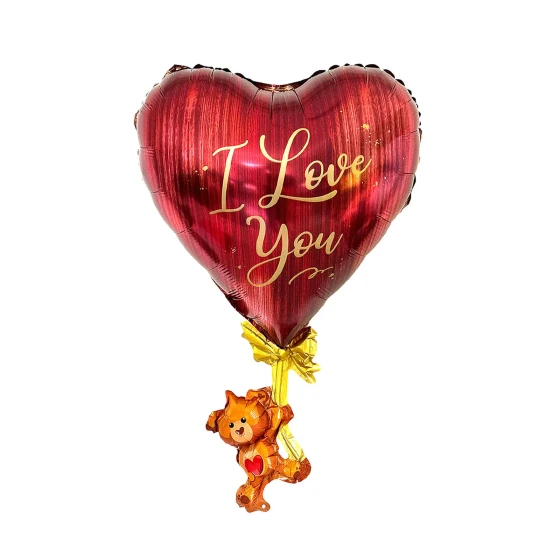 1pc 46x72cm I Love You Foil Balloon, Anniversary & Valentine’s Day Decorations