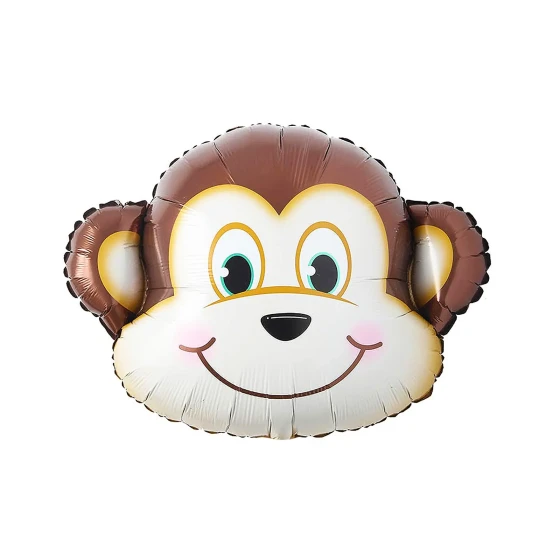 1pc 26″ Monkey Foil Balloon, Jungle Safari Theme Decorations