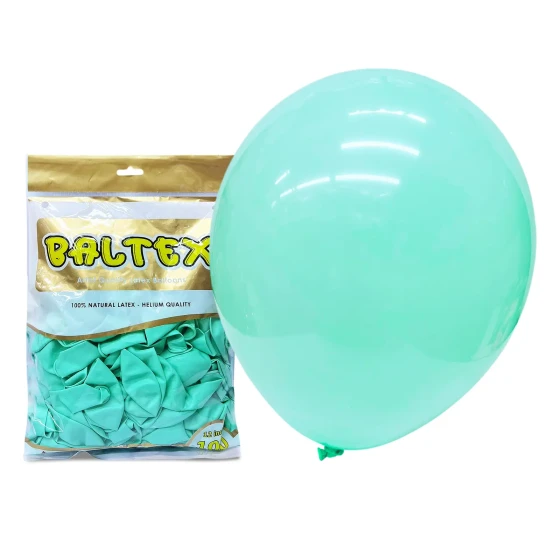 100pcs 12″ 2.8g Baltex Macaron Tiffany Blue Latex Balloon