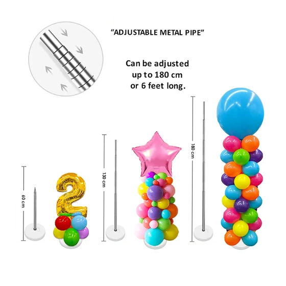 Adjustable Balloon Stand, DIY Balloon Column - Balloon Decoration