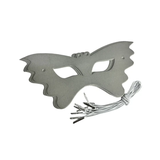 6pcs Gray Paper Eye Mask Party Favors, Party Supplies