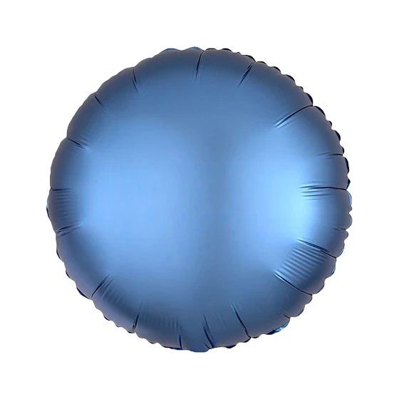 1pc 18″ Matte Round Foil Balloon - Blue