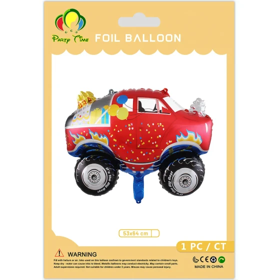 1-Piece 53x64cm Monster Truck Foil Balloon