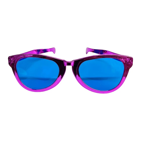 1pc Big Eyeglasses Photo Props, Funky Funny Eyeglasses Party Props - Pink