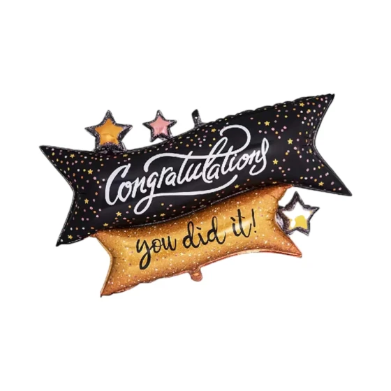 1pc 40″ You Did It Graduation Foil Balloon, Graduation Party Decoration