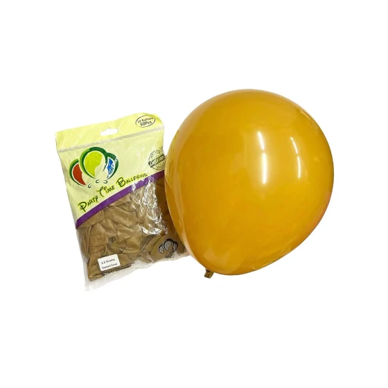 50pcs 10″ 2.2g Party Time Standard Camel Latex Balloons