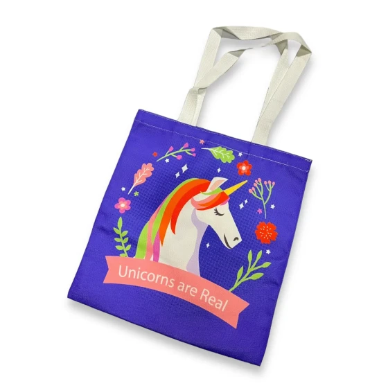 1pc Canvas Tote Bags Shopping Bag for Party Favors, Gifts & Souvenirs