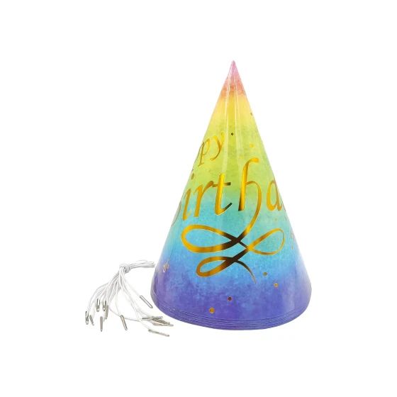 6-Pieces Happy Birthday Party Hats - Party Favors