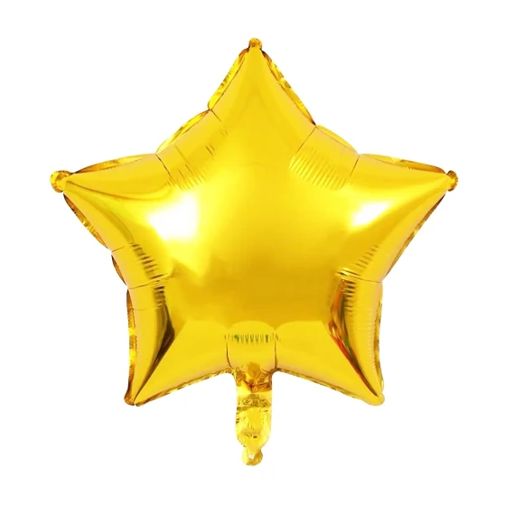 1pc 18″ Shiny Star Foil Balloon - Gold