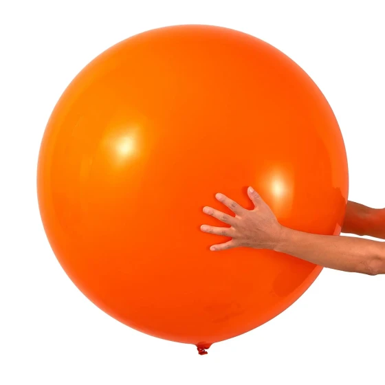 1pc 36″ Plain Jumbo Latex Balloon - Orange