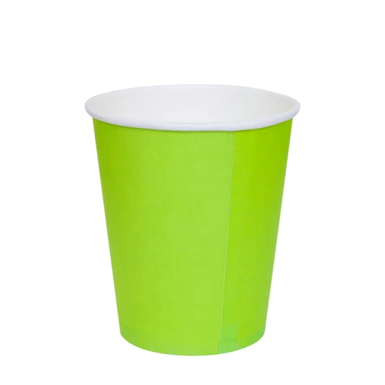 6-Pieces 9oz Disposable Paper Cups - Light Green