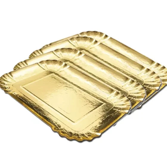 Paper Tray - Rectangle - Gold