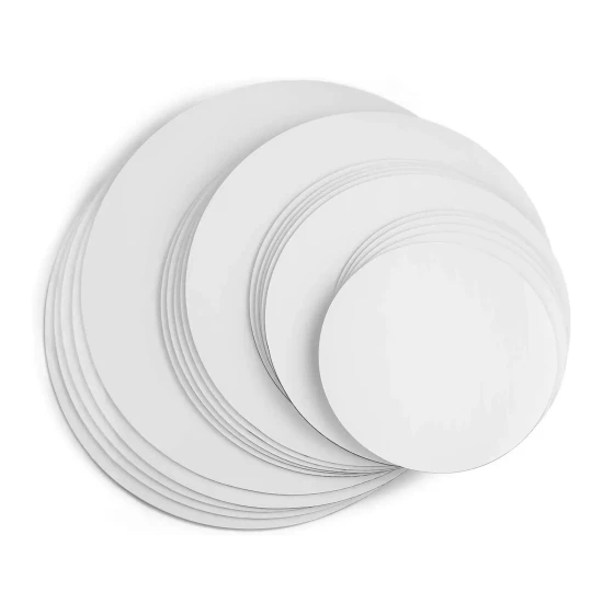 Round White Cake Boards