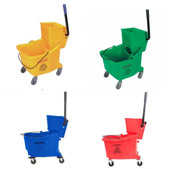 Single Mop Bucket Trolley 36LT - Baiyun - Made in China