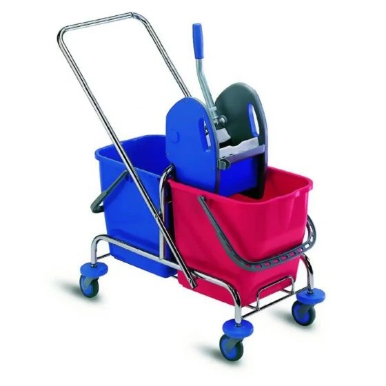 Double Mop Bucket Trolley 50LT (Blue) - IPC RS - Made in Italy