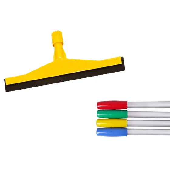 Floor Squeegee 55CM (Red, Yellow, Blue & Green) With Aluminium Handle - IPC Pulex - Made in Italy