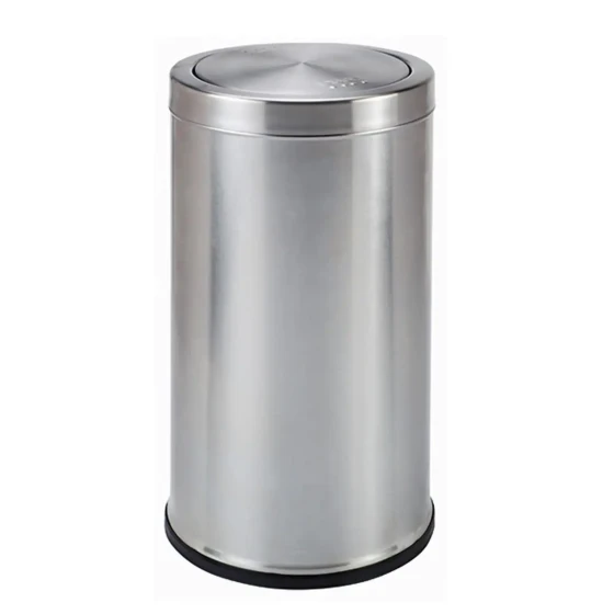 Stainless Steel Coated Swing Bin (50LT) - Hygiene System - Made in China