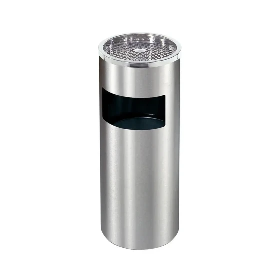 Stainless Steel Coated Ashtray Bin (12LT) - Hygiene System - Made in China