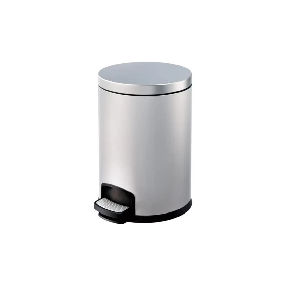 Stainless Steel Coated Dust Bin With Pedal 5LT - Hygiene System - Made in China