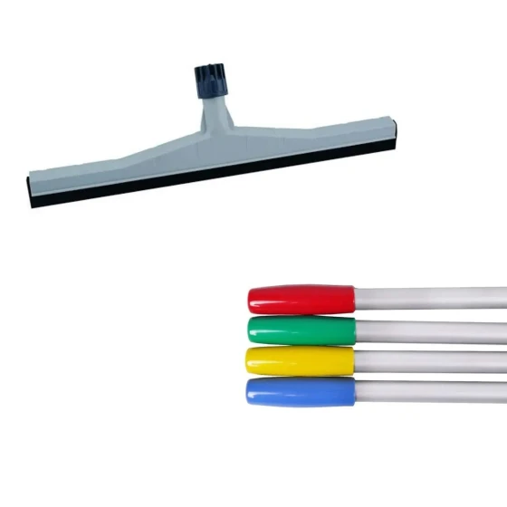 Mustik Floor Squeegee 75CM (Grey/Blue) With Aluminium Handle - IPC Pulex - Made in Italy