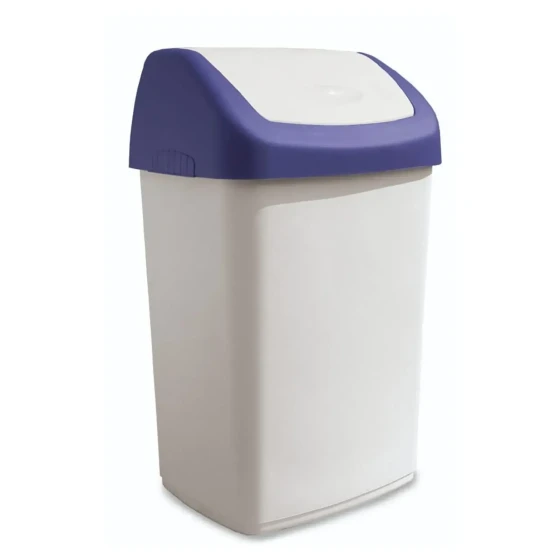 Dustbin With Swing Lid 25LT (White) - IPC RS - Made in Italy