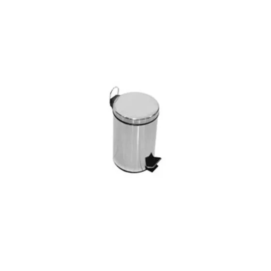 Steel Pedal Bin 5 Ltr, Mirror Polish, Size 20.5*28 cm