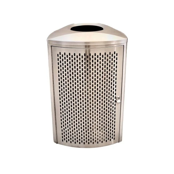 Commercial Trash Bin Brushed Finish | 35 Liters