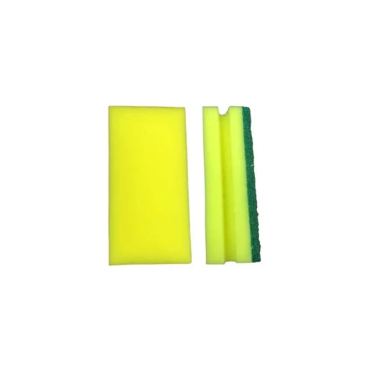 Sponge Yellow Green Big 15×7.5×4.5cm 12pcs