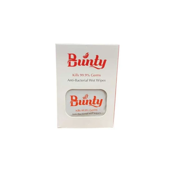 Wipes BUNTY - Anti Bacterial Wet wipes Single Pcs (1x10pcs)