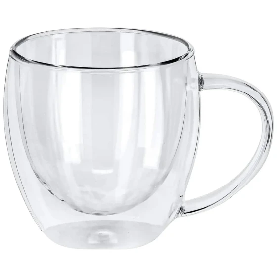 Set OF /two cups Double Wall Cup without saucer, Capacity