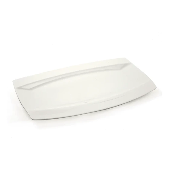 Ivory Porcelain Rectangular Plate Meena Design