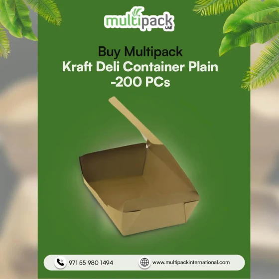 Buy Multipack Kraft Deli Container Plain-200 PCs