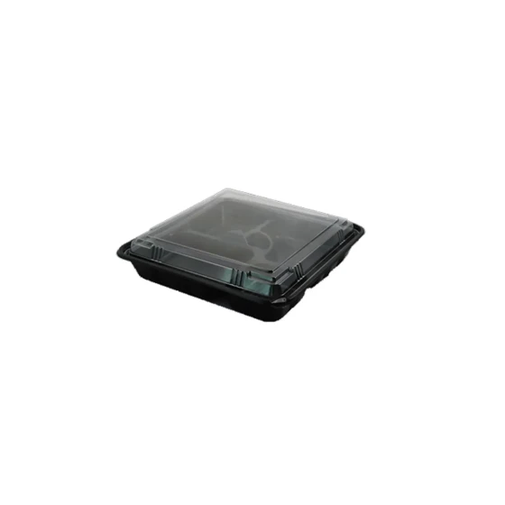BLACK LUNCH BOX 5 SEC VS-32 W/CLEAR LID
