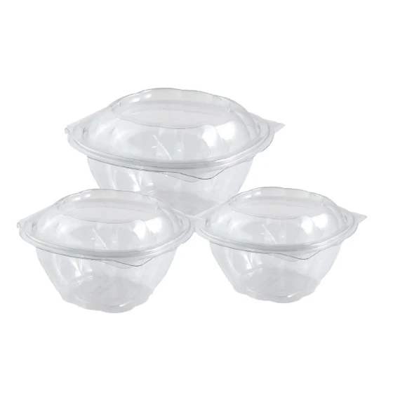 CLEAR ROUND HINGED CONTAINER MX375 (375CC)