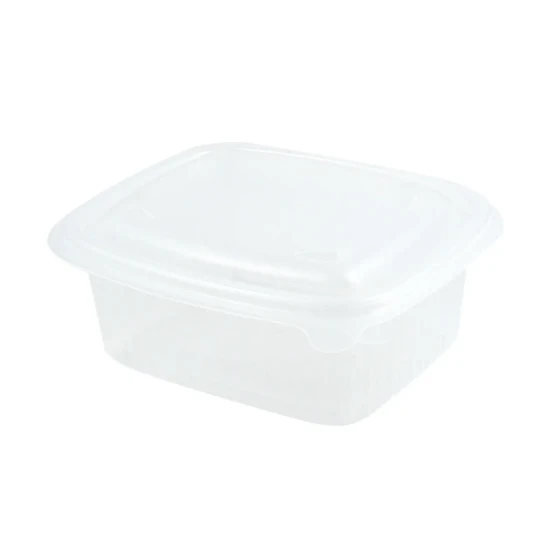 MICROWAVEABLE RECT. HINGED CONTAINER V1010 (250CC)