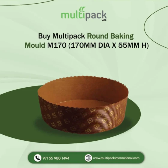 Disposable Round Baking Pan M170 (170MM DIA X 55MM H)