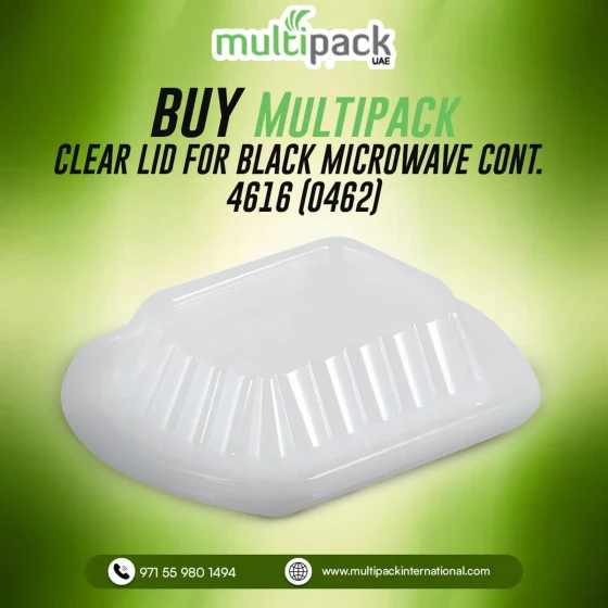 CLEAR LID FOR BLACK MICROWAVE CONT. 4616 (0462)