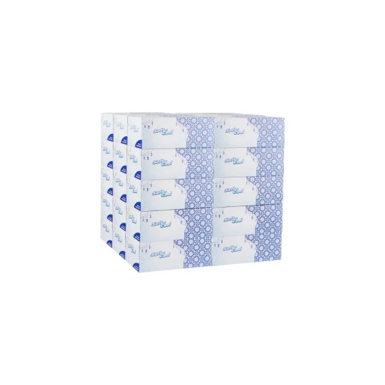 30 Boxes Soft n Cool Arabic Theme Facial Tissues - 200 Sheets x 2 Ply