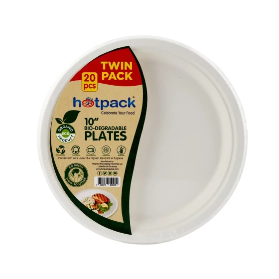 Twin Pack Biodegradable Plate