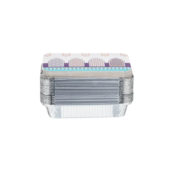 Arabic Theme Aluminium Containers 50 Pieces With Lids