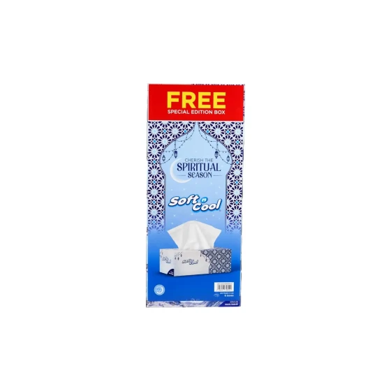 Soft n Cool Ramadan Theme Facial Tissue 200 Sheets x 2 Ply (6 Boxes)