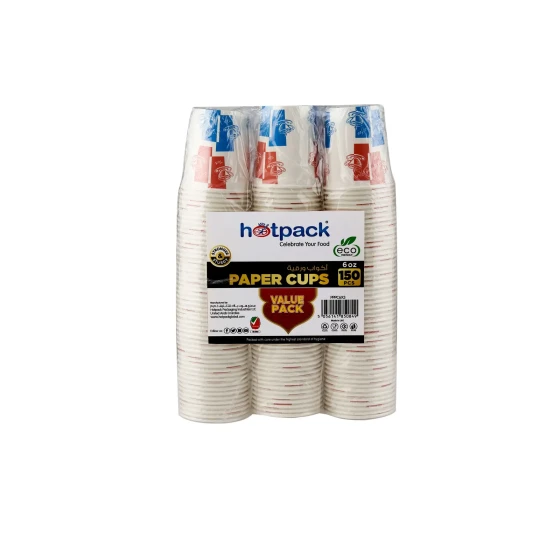Single Wall Paper Cup 6 Oz (3 Packs)