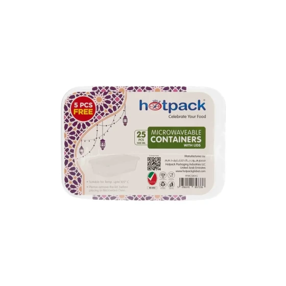 Clear Microwavable Container 500 ml Multi-Pack