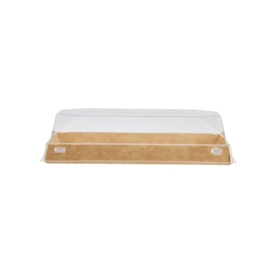 Paper Sushi Containers With Clear Lid